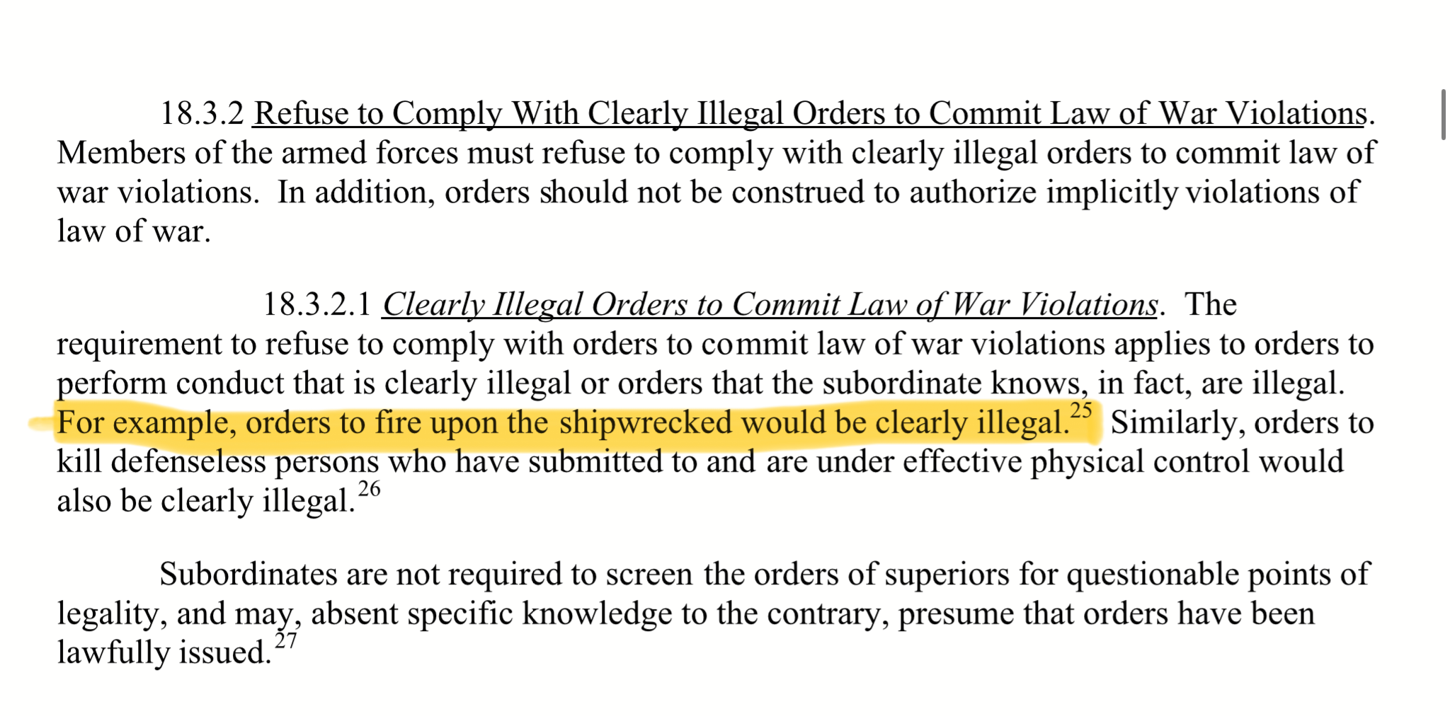 What decency requires