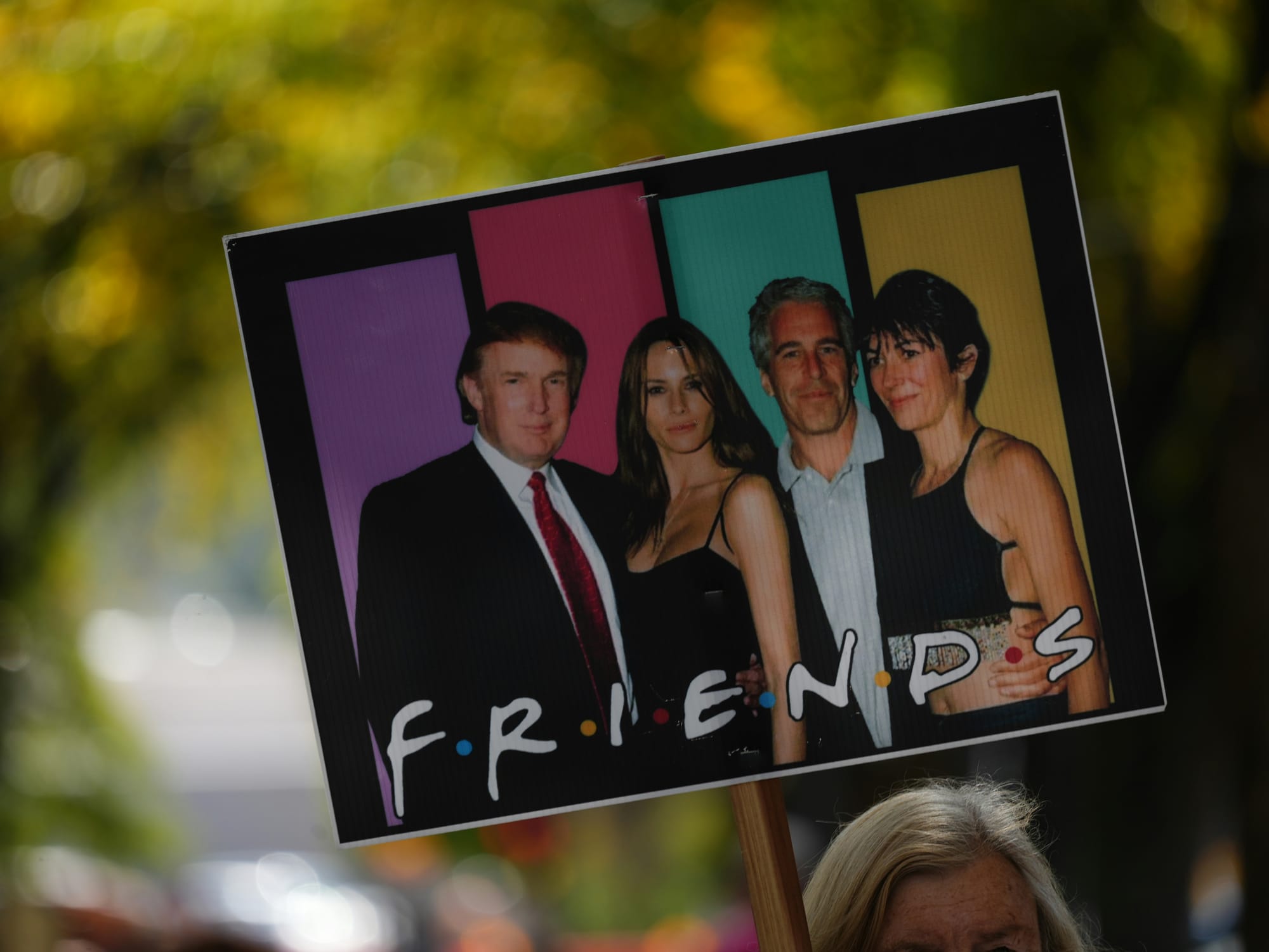 Pictured together are Donald Trump, Melania Trump, Jeffrey Epstein, and Ghislaine Maxwell